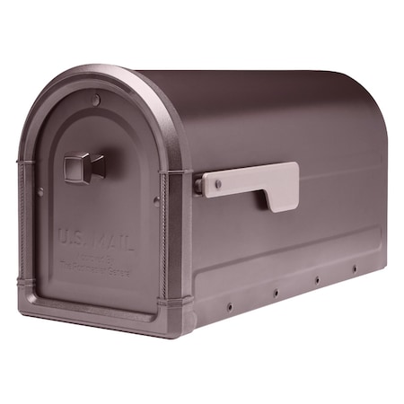 Architectural Mailboxes Architectural Mailboxes Roxbury Post Mount Galvanized Steel Post Mount Rubbed Bronze Mailbox 7900-5RZ-CG-10
